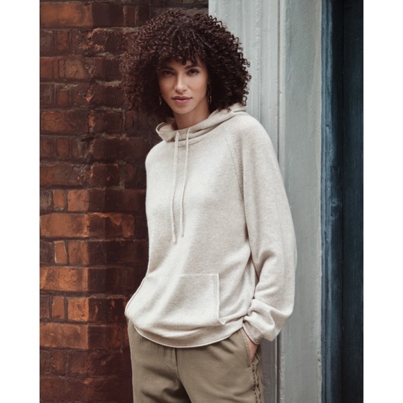 Oversized Cashmere Hoodie Sz 